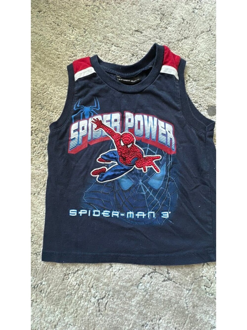 Spider-Man 3 navy tank 4?